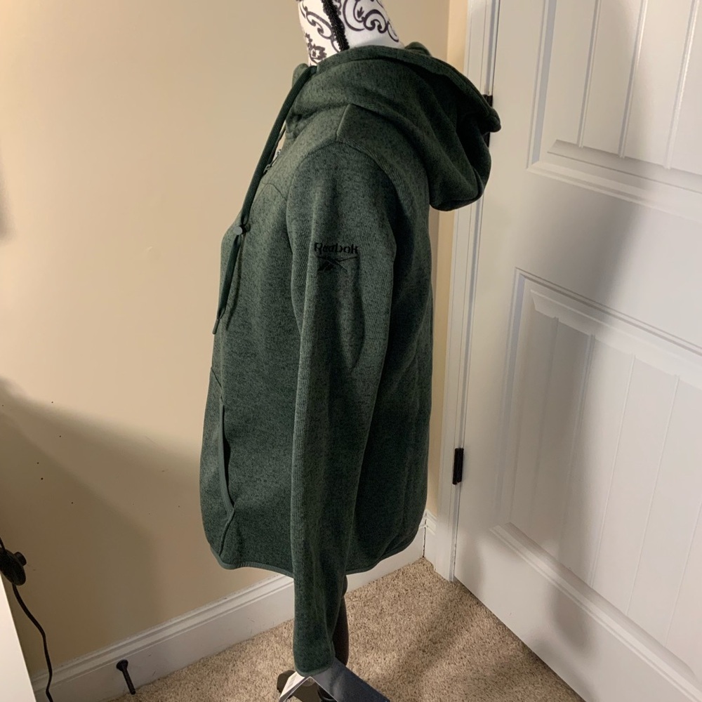 Reebok Green Zip-Up Hoodie NWT - Picture 4 of 9